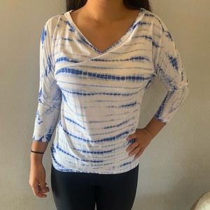 C& C California Tie Dye Stripe Long Sleeve T-Shirt